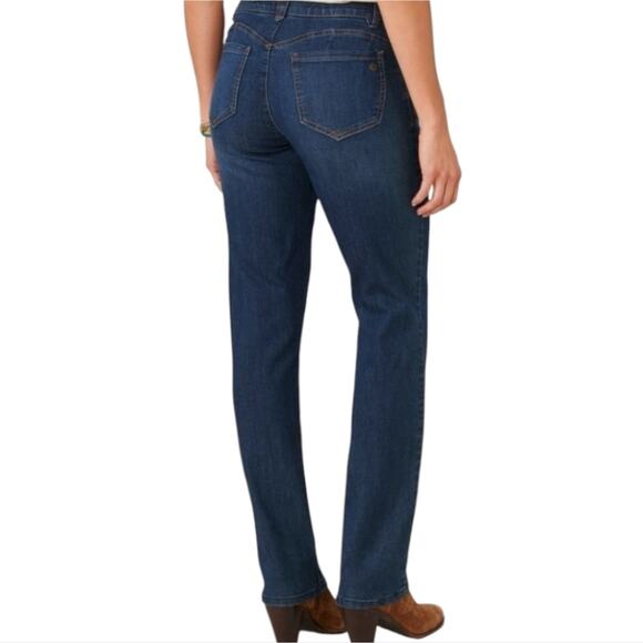 Democracy Abtechnology Booty Lift Straight Leg Classic Blue Women's Jeans 20 W - Picture 3 of 9